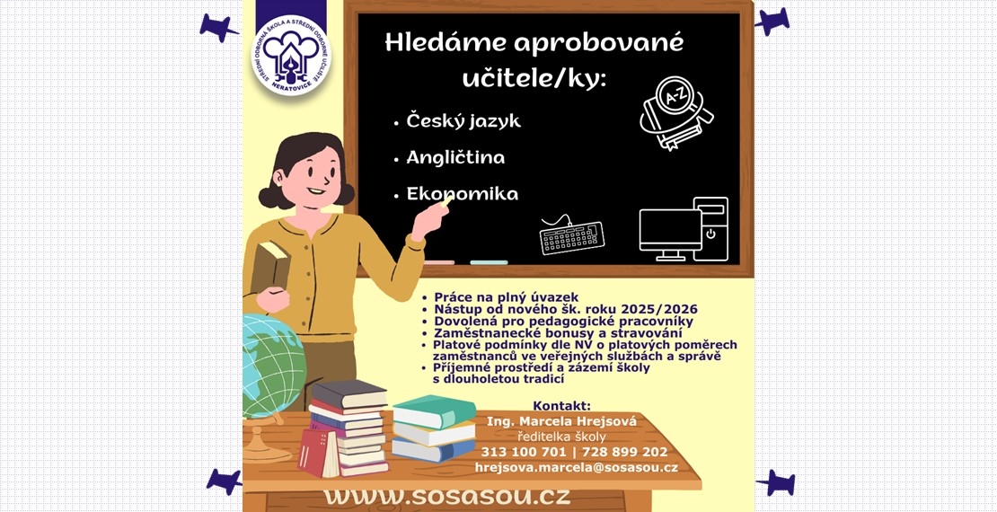 Hledáme nové kolegy